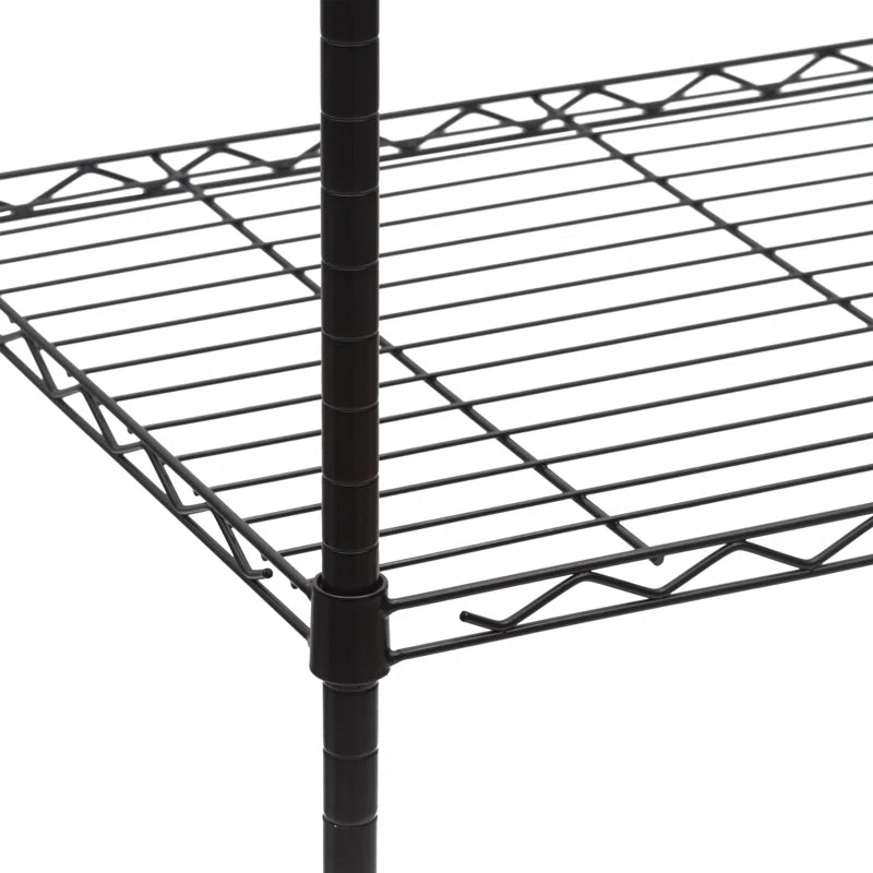 Galgano 53" H X 24" W X 18" D Microwave and Mini-Fridge Storage Rack