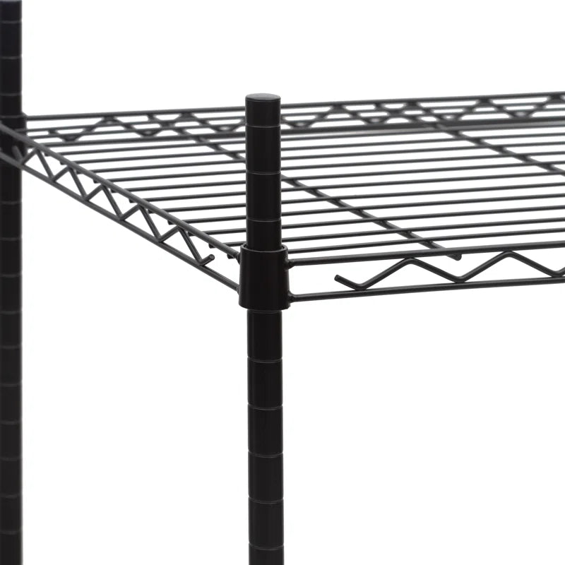 Galgano 53" H X 24" W X 18" D Microwave and Mini-Fridge Storage Rack