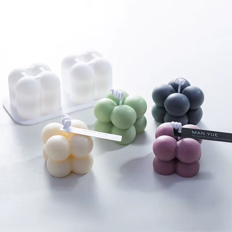 3D Irregular Silicone Candle Mould Aromatherapy Candle Mould DIY Handmade Candle Material Resin Mold Candle Making Suppli