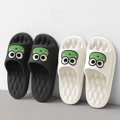 Unisex Anti-Slip Cartoon Frog Summer Slippers