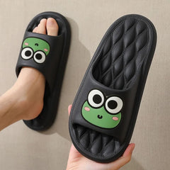 Unisex Anti-Slip Cartoon Frog Summer Slippers