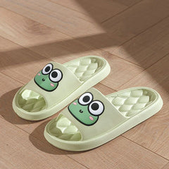 Unisex Anti-Slip Cartoon Frog Summer Slippers