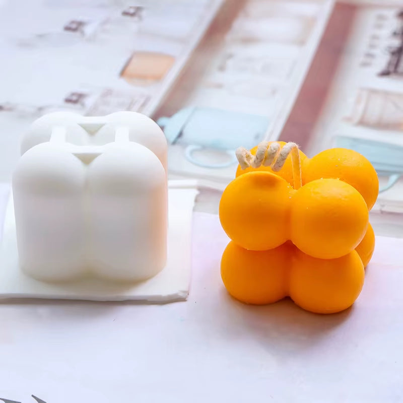 3D Irregular Silicone Candle Mould Aromatherapy Candle Mould DIY Handmade Candle Material Resin Mold Candle Making Suppli